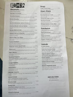 Café Bomba menu