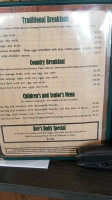 Keystone Inn Family menu