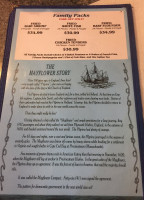 Mayflower Seafood menu