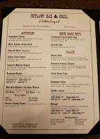 Outlaws Grill menu