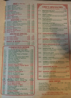 Golden China menu