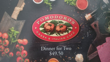 Pomodoros Greek Italian Café food