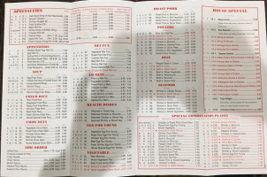 Golden China menu