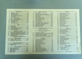 China Tea Room menu