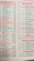 Eastern Chinese menu