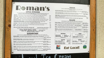 Roman's Deli Catering menu