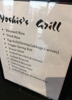 Yoshi's Grill menu