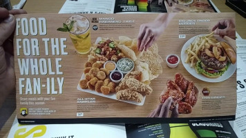 Buffalo Wild Wings menu