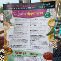 Beeps Diner menu