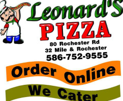 Leonard's Pizza food