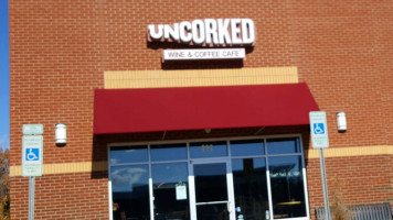 Uncorked Raleigh Wine Coffee Cafe outside