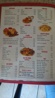 Oriental Cafe Chinese menu