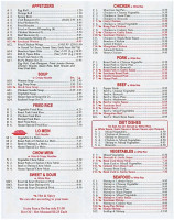 China King menu