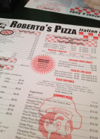 Roberto's Pizza menu