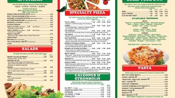 Rosalini's Pizza Subs menu