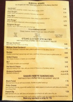 Sly's Midtown Salooon And Grill menu