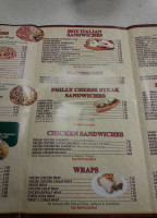 Pizza Village Cafe menu