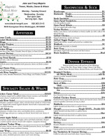 Majerle's Black River Grill menu