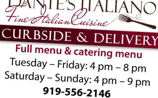 Dante's Italiano outside