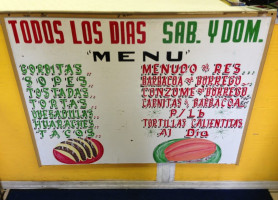 Las Chulas Tortilleria_taquerÍa menu