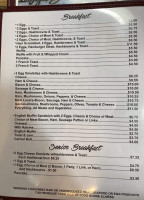 Coffee Cottage menu