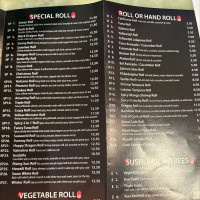 Sushi Kuu menu