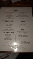 Mima Vinoteca menu