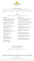 Marigold Maison Lincolnshire menu