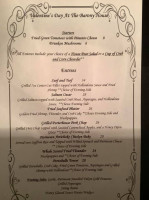 The Barony House menu