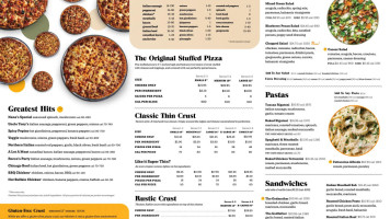 Nancy's Pizza menu