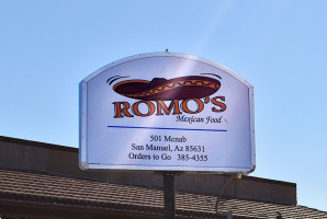 Romo's Mexican Food menu