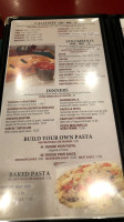 Italian Affair menu