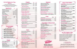 Pearl Cafe Grafton menu