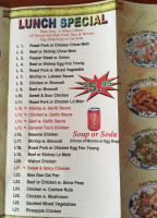 Golden Dragon menu