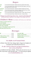 Franklin menu