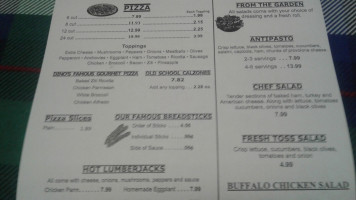 Dino's Pizza menu