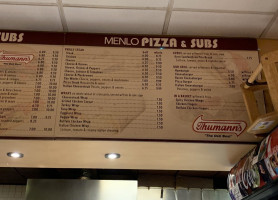 Menlo Pizzeria menu