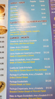 Comalapa menu