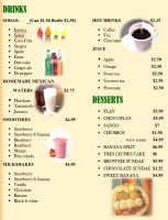 Juanita's Mexican Cuisine menu