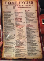 Boathouse Grill menu