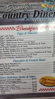 Brandy's Country Diner menu