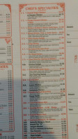 China Garden menu