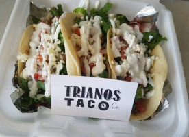 Trianos Taco Company food