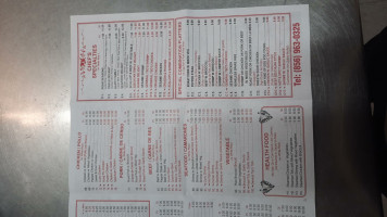 Hing San menu