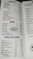 Roma Italian menu