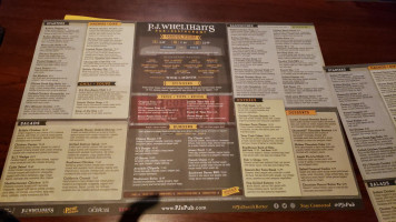 P.j. Whelihan's Pub Haddon Township menu