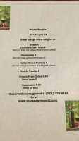 Toscana Ristorante menu