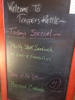 Trapper's Kettle menu