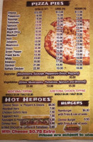 Tom's Delicious Pizza menu