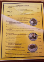 Leña Y Carbón menu